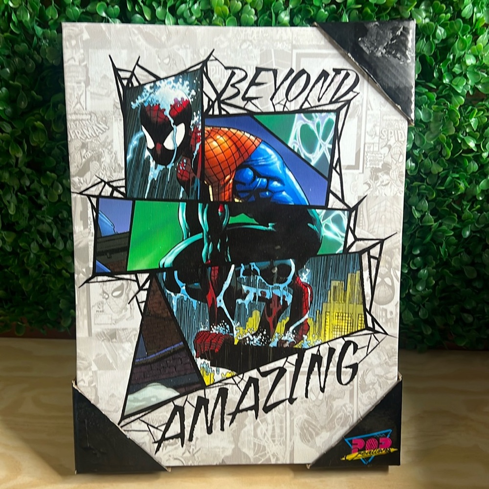 Marvel Spider-Man: Beyond Amazing Rain Mash-up Canvas Wall Decor